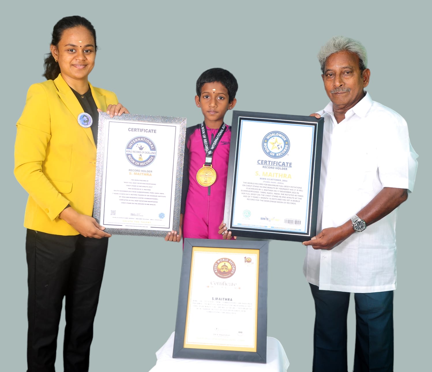 In Gandabherundasanam   Government school girl’s world record