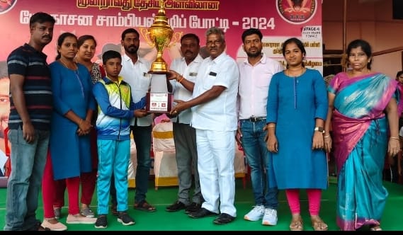 M. Harish talent in national level yoga competition