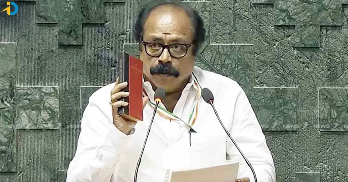 Tamil Nadu MP Gopinath took oath in Telugu in Lok Sabha.